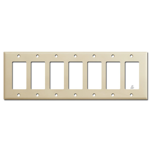 7 GFCI Switch Plates - Ivory