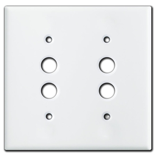 2 Push Button Wall Plate Covers White Kyle Switch Plates