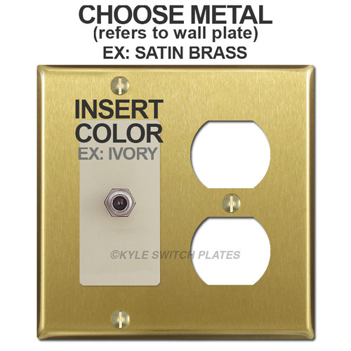 Duplex Receptacle & Cable Outlet Cover Plates