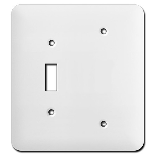 Toggle & Blank Combo Tall Wall Plate