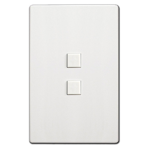 Touchplate 1 Switch Low Voltage Mystique Control - White