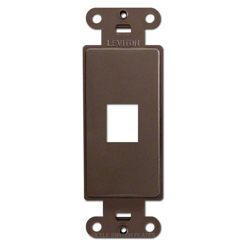 Leviton Black 1 Port Frames for Modular Jack Adapters
