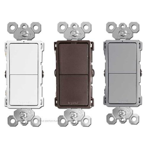 SwitchLight グレー Decor Rocker Metallic Light Switches - Legrand | Kyle Switch