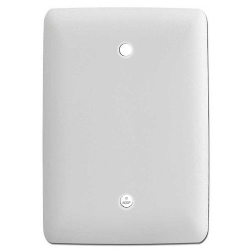 Tall Wider 1 Blank Wall Plates - White Textured