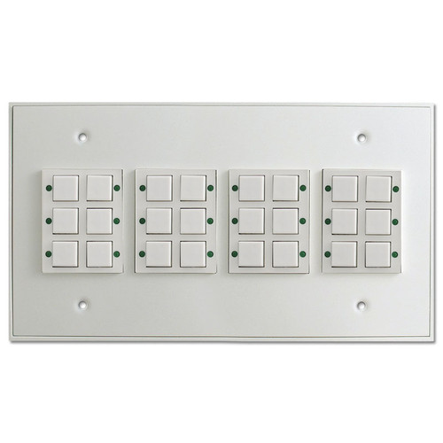 Touch Plate Low Voltage Classic 24 Button LED Light Switch - White