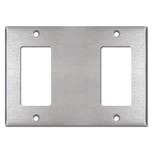  Decor Blank Decor Triple Wall Plate - Stainless Steel