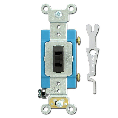 Leviton 15A Brown Lock Switch & Key