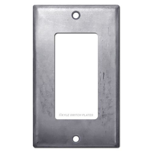 1 Rocker Light Switch Cover - Raw Steel Paintable