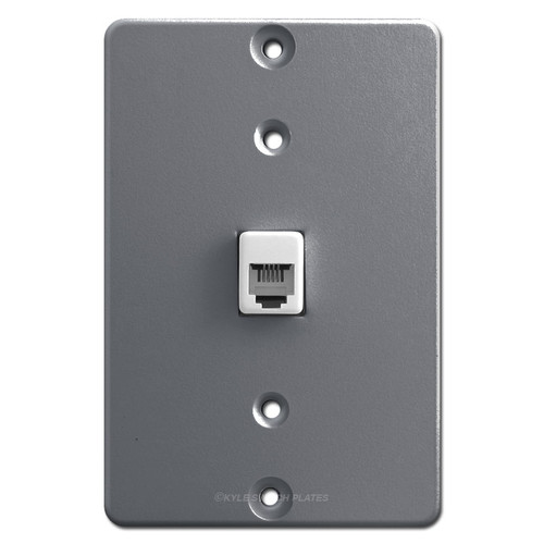 Gray Wall Phone Jack Kyle Switch Plates