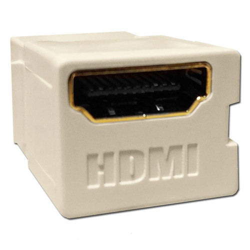 HDMI Jack Feed Through QuickPort Jack Leviton - Light Almond