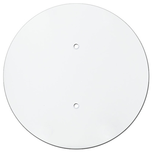 Round Blank Ceiling Outlet Cover for 4'' Electrical Box - White