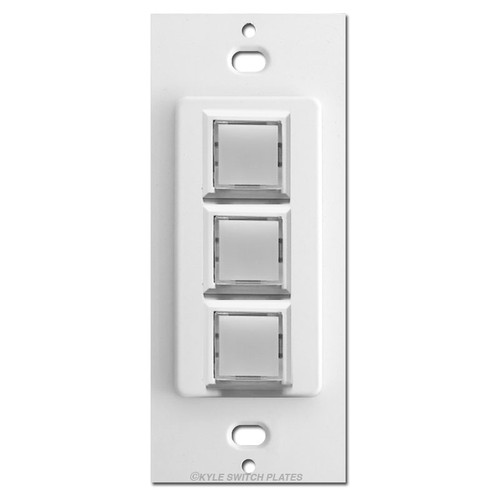 Touch-Plate Low Volt Innova Switch 3 LED Control - White