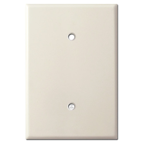 6.4'' x 4.5'' Jumbo Blank Wall Plate - Light Almond