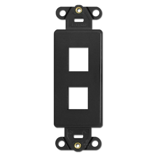 Leviton Black 1 Port Frames for Modular Jack Adapters