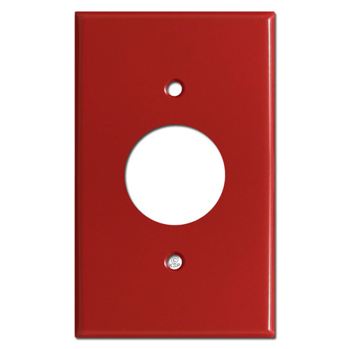 1.62'' Round Twist Outlet Cover Plate - Red