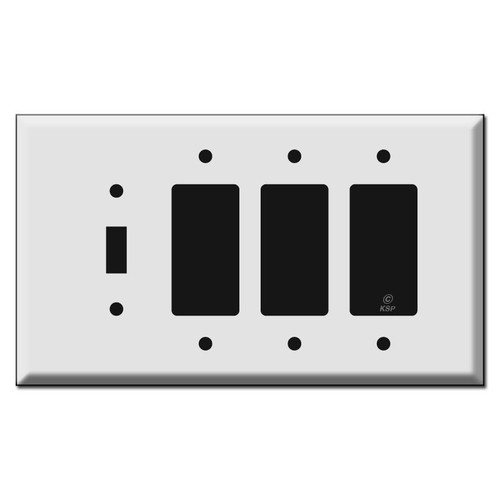 Oversized 1 Toggle 3 Decora Wall Switch Plates