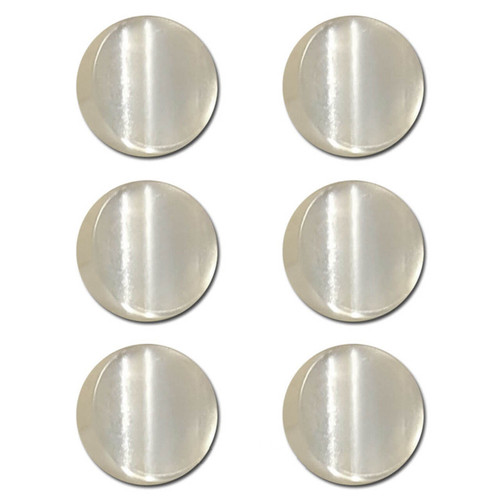 Push Button Light Switch Pearlized Insert - White