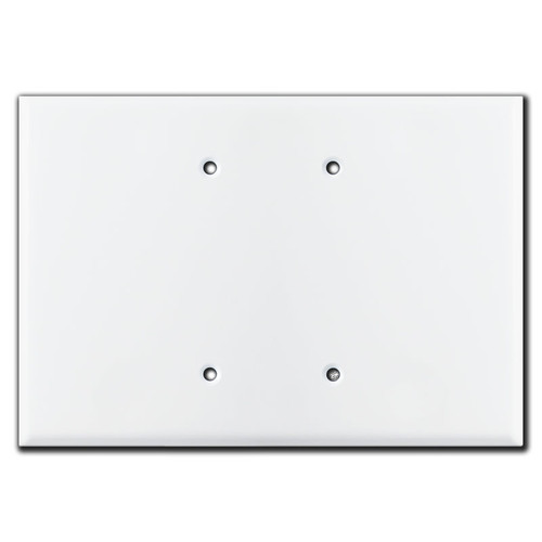 Extra Oversized 2 Blank Wall Plate Covers 6.38'' Across
