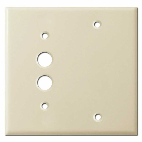 Blank + Push Button Wall Switch Cover - Ivory