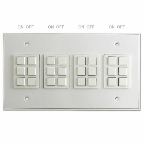 GE Master Panel 12-Switch Classic Control Panel - 12 ON/OFF Pairs (left/right)