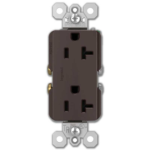 20A Decor Outlet Spec Grade Tamper-Resistant Legrand Dark Bronze