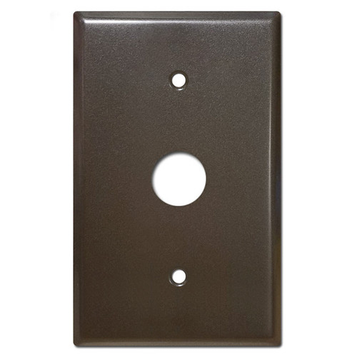 Oversized Half Inch Knockout Plate with 7/8" Opening - Bronze
