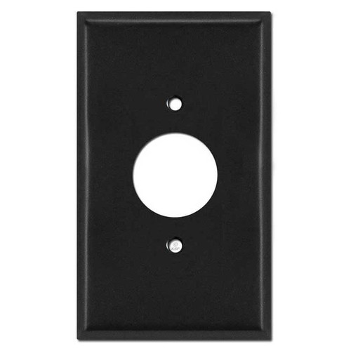 Oversized 1.62" Lock Twist Outlet Cover Plate - Black