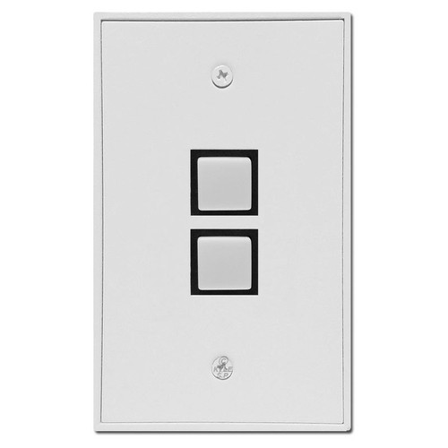 Touchplate Ind. Low Volt 1-Maintained + 1-Momentary Switch Unit