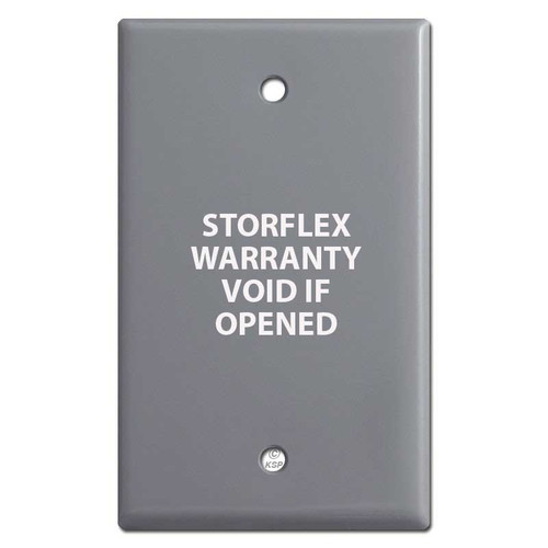 Printed Gray Blank Wall Switch Plate - Custom Text