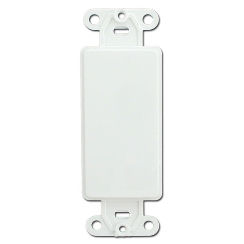 White Decora to Blank Switch Plate Adapter