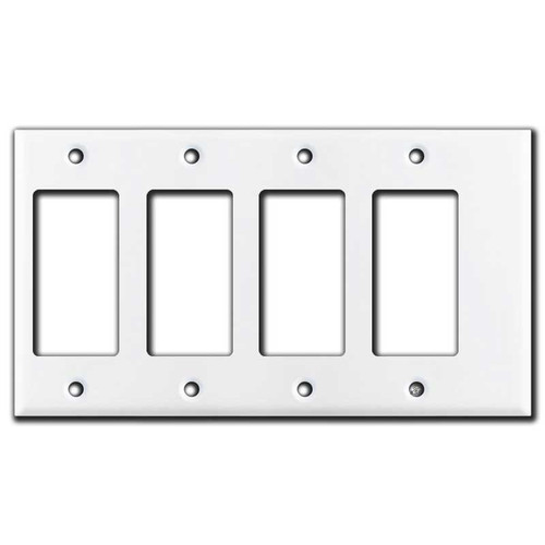 Narrow 3/8" Offset 4 Decora Rocker GFI Light Switch Plates