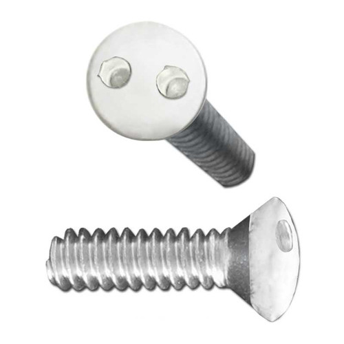 White Tamper-proof 1/2" Spanner Head Switch Plate Screws