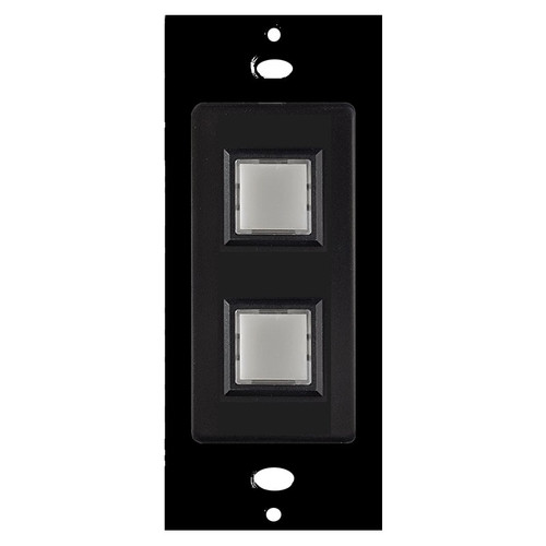 Touch Plate Innova Low Voltage Switch 2 Button Control - Black