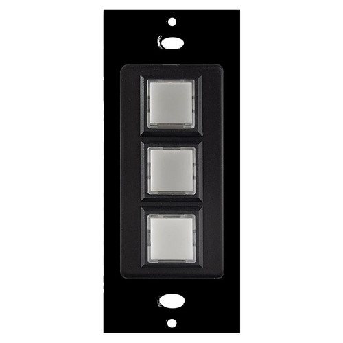 Touch Plate 3-Button Low Voltage Innova Switch Control - Black