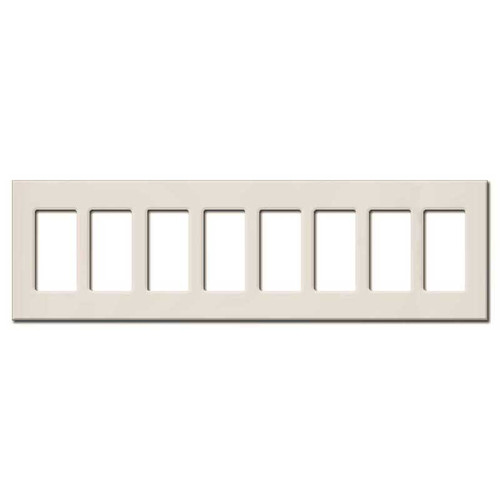 Screwless 8 Decor Switch Cover Plate - Lutron Light Almond Plastic