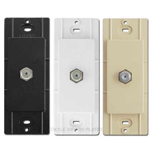 Lutron Coaxial Cable Jack Device for Rocker Wall Plates