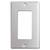 1 Rocker Switch Plate - Brushed Aluminum