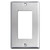 Single Decora Rocker Switch Cover - Spec Grade 302 Stainless Steel