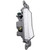 White 3 Way Rocker Side View White 3 Way Rocker Side View