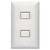 2-Switch Touch-Plate 5000 Low Voltage White Switch & Plate