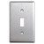 Spec Grade Stainless Steel 1 Toggle Wall Plates