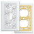 Wall Switch Plates with Butterflies in White