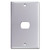 Single Despard Light Switch Wall Plate - Polished Chrome