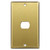 Single Despard Switch Plate Cover - Satin Brass
