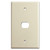 Jumbo Single Despard Interchangeable Switch Plate - Ivory