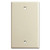 Single Gang Blank Wall Switch Plate - Ivory