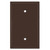 Oversized One Blank Light Switch Plate Cover - Brown