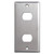 2.25" Narrow 2 Tandem Despard Switch Plates - Satin Stainless Steel