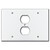 Blank - Outlet - Blank Combination Switch Plate Cover - White