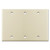 3 Blank Wall Switch Plates - Ivory